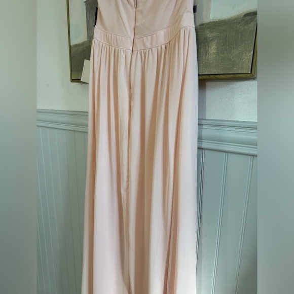 LULUS Air of Romance Peach Pink Halter Maxi Dress Size Medium - Picture 10 of 10